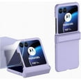 thumbnail image 1 of for Motorala Moto Razr Plus 2023 Case with Hinge Protection & Back Screen Protector, Moto Razr+ 2023 Flip Phone Case Hard PC Shell Slim Durable Protective for Moto Razr Plus (2023) (Purple), 1 of 12