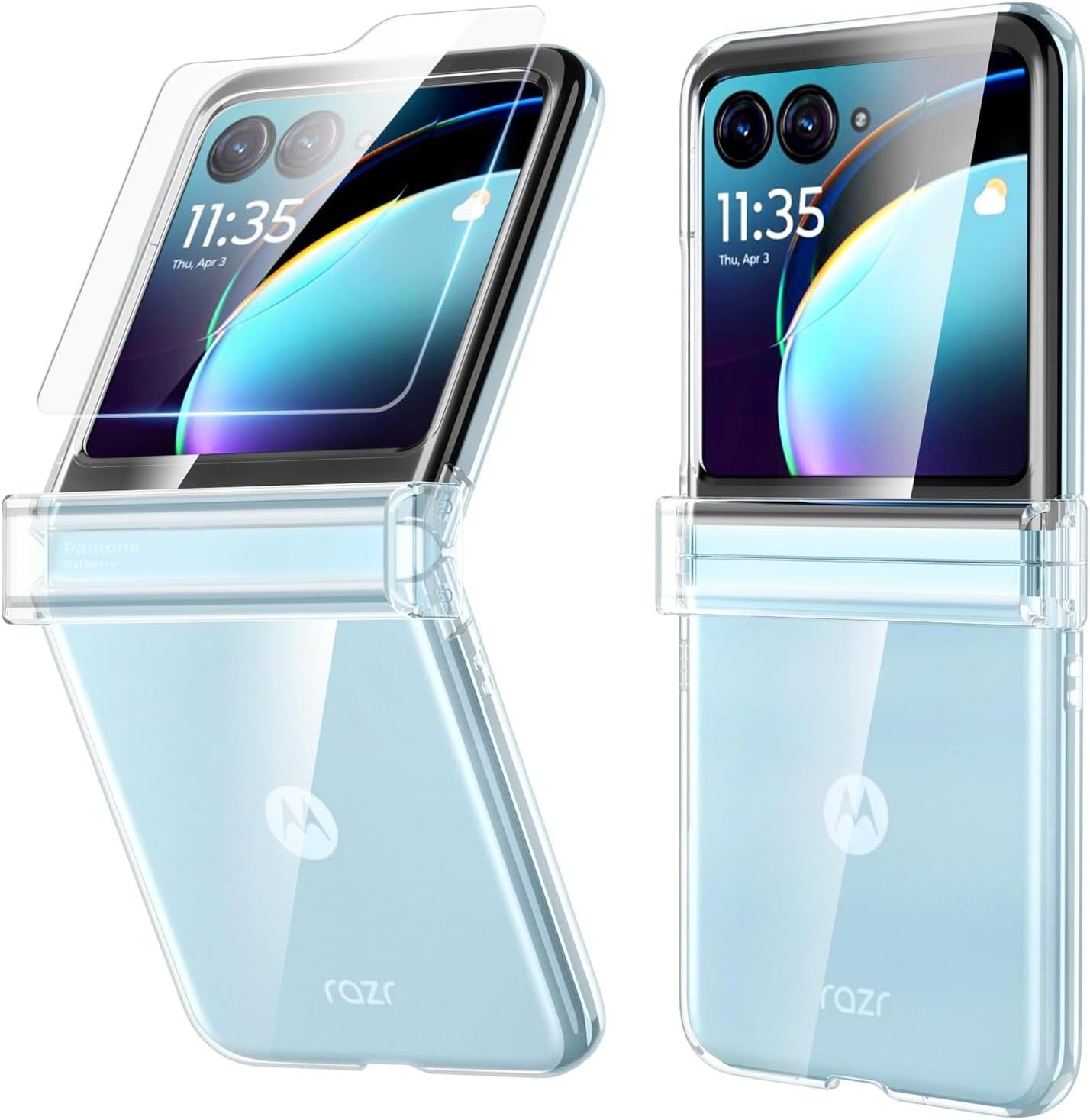 for Motorala Moto Razr Plus 2023 Case with Hinge Protection & Back