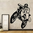 thumbnail image 1 of Motorbike Creative Dirt Bike MotorCycle Vinyl Wall Sticker Home Motor Removable Wall Decal Bedroom Decor Mural 58x69cm, 1 of 4