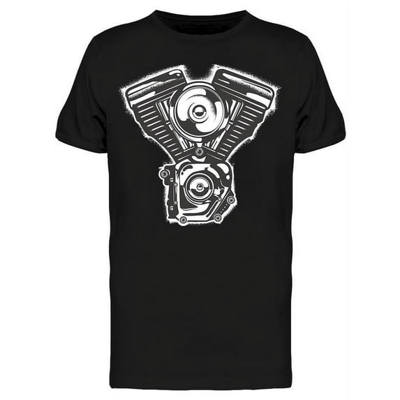 Motorbike Engine T-Shirt Men -Image by Shutterstock, Male XX-Large