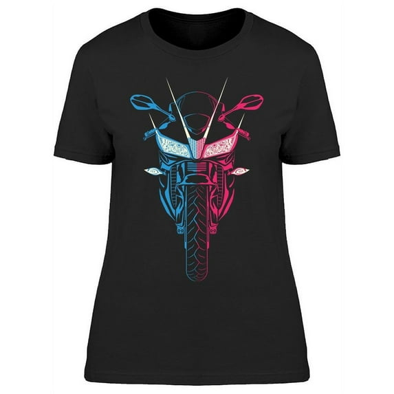 Motorbike Front View T-Shirt Women -Image by Shutterstock, Female Medium