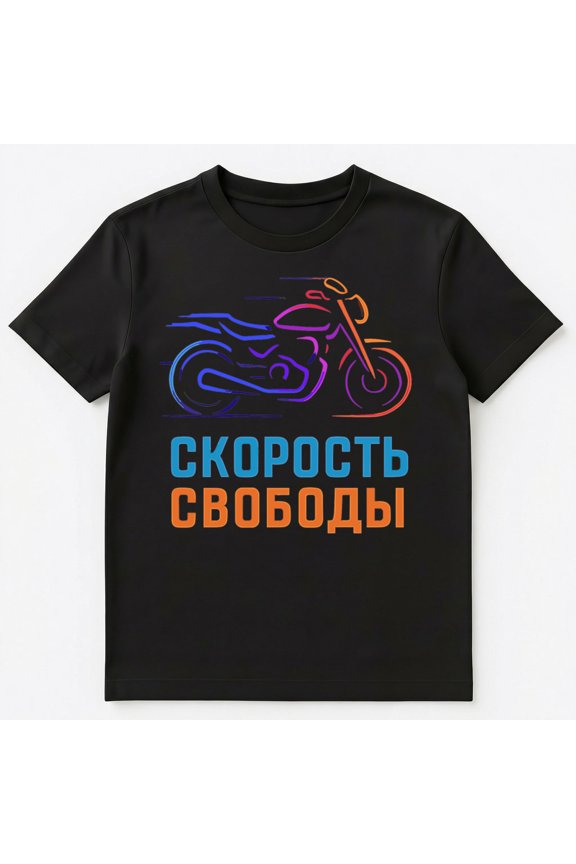 Motorbike Funny Russian Unisex T-Shirt