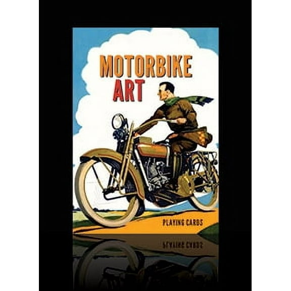 Motorbike (Harley Davidson & Triumph Motorcycle) Art Playing Cards by Piatnik