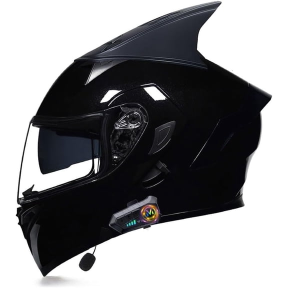 Motorbike Helmets Bluetooth Flip up Modular High Strength Shell Motorcycle Generic, Full Face Generic with Anti-Fog Anti-Scratch Shield, Dual-Speaker Headset ECE Approved
