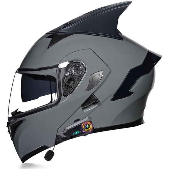 Motorbike Helmets Bluetooth Flip up Modular High Strength Shell Motorcycle Generic, Full Face Generic with Anti-Fog Anti-Scratch Shield, Dual-Speaker Headset ECE Approved