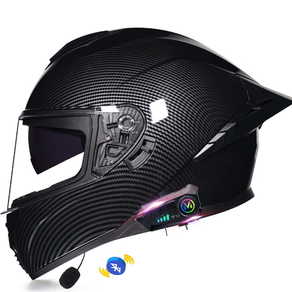 Motorbike Helmets Bluetooth Modular High Strength Shell Motorcycle ...