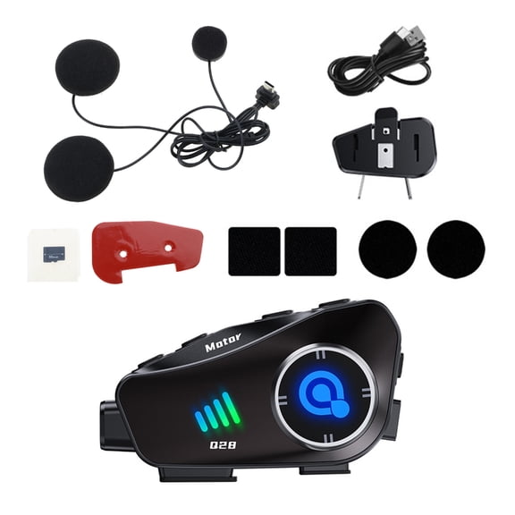 Motorbike Helmets Call Headset with Driving Recorder Headset Intercom Helmets Camera