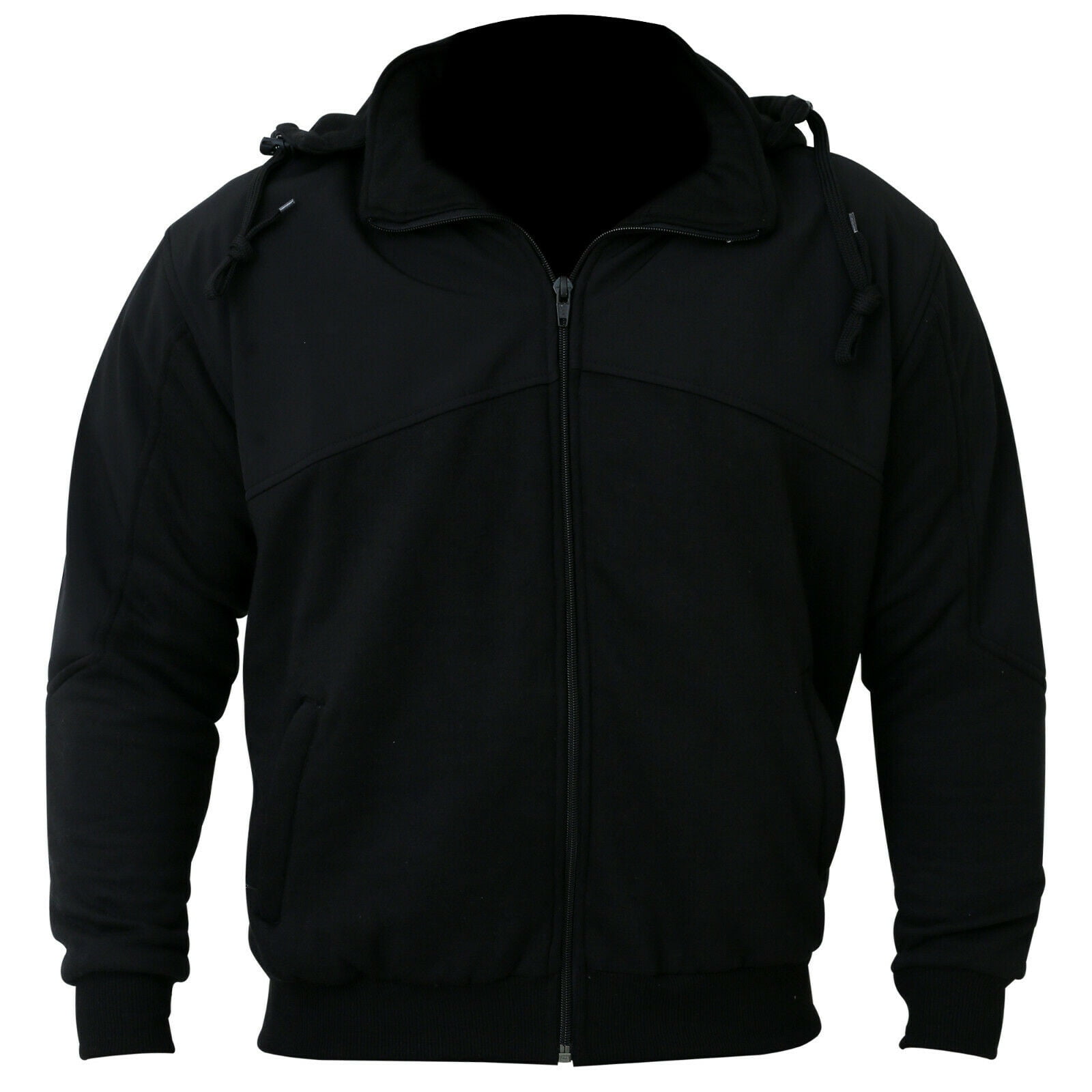 Motorbike Softshell Hoodie Jacket Motorcycle Zipper Fleece Removeable