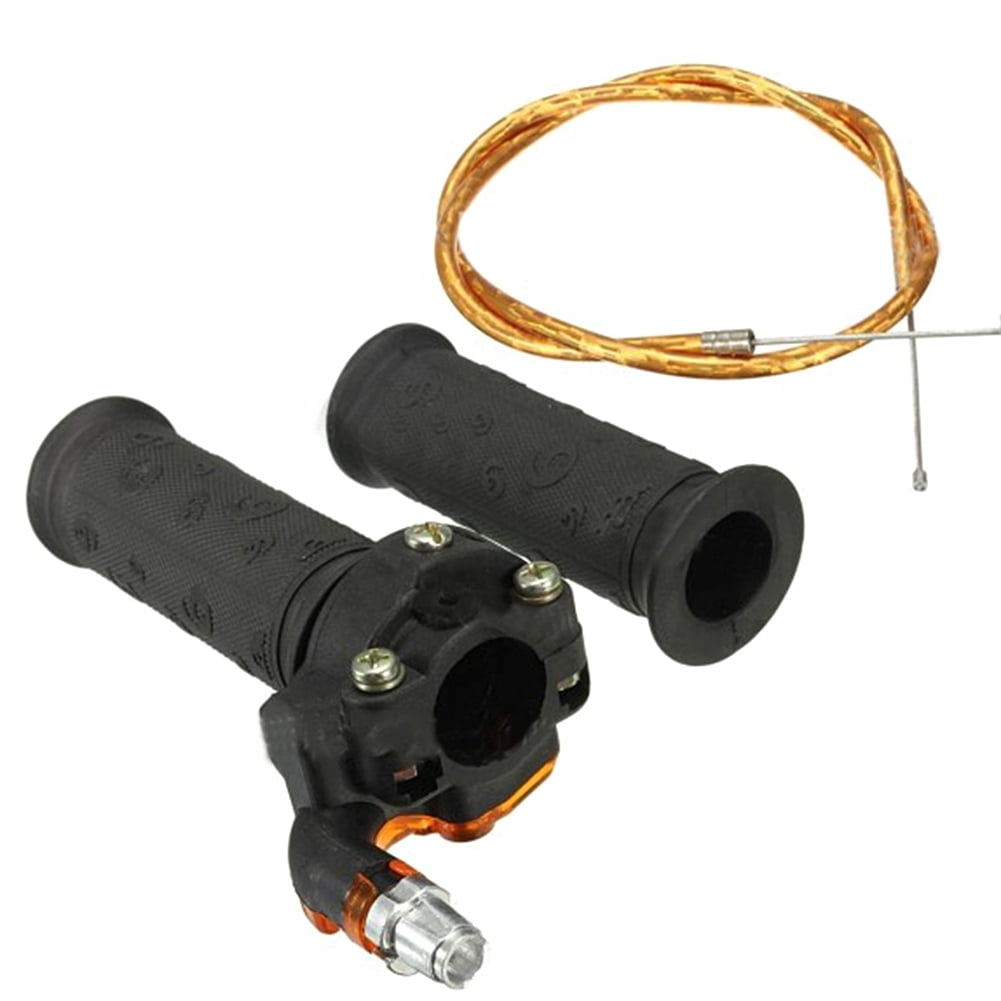 Motorbike Throttle Hand Grip with Twist Throttle Cable Fit for 47cc 49cc MINI MOTO Pit Dirt Bike ATV QUAD