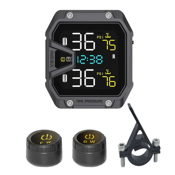 Motorbike Tyre Monitor Systems Motorcycle Tire Pressure Monitoring Systems Rechargeable Tire Temperature Alarm