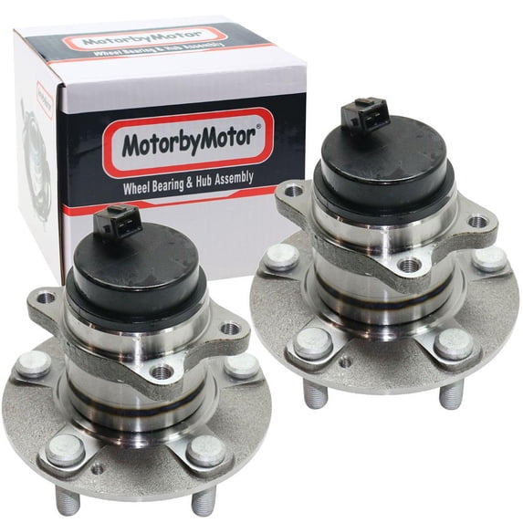 MotorbyMotor 512434 Rear Wheel Bearing and Hub Assembly Fits for Kia Soul 2010 2011 2012 2013 Wheel Hub w/5 Lugs, w/ABS-2 Pack