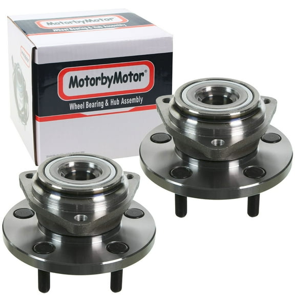 MotorbyMotor 513159 Front Wheel Bearing & Hub Assembly Fits for Jeep Grand Cherokee 1999-2004 Wheel Hub w/5 Lugs (Set of 2)
