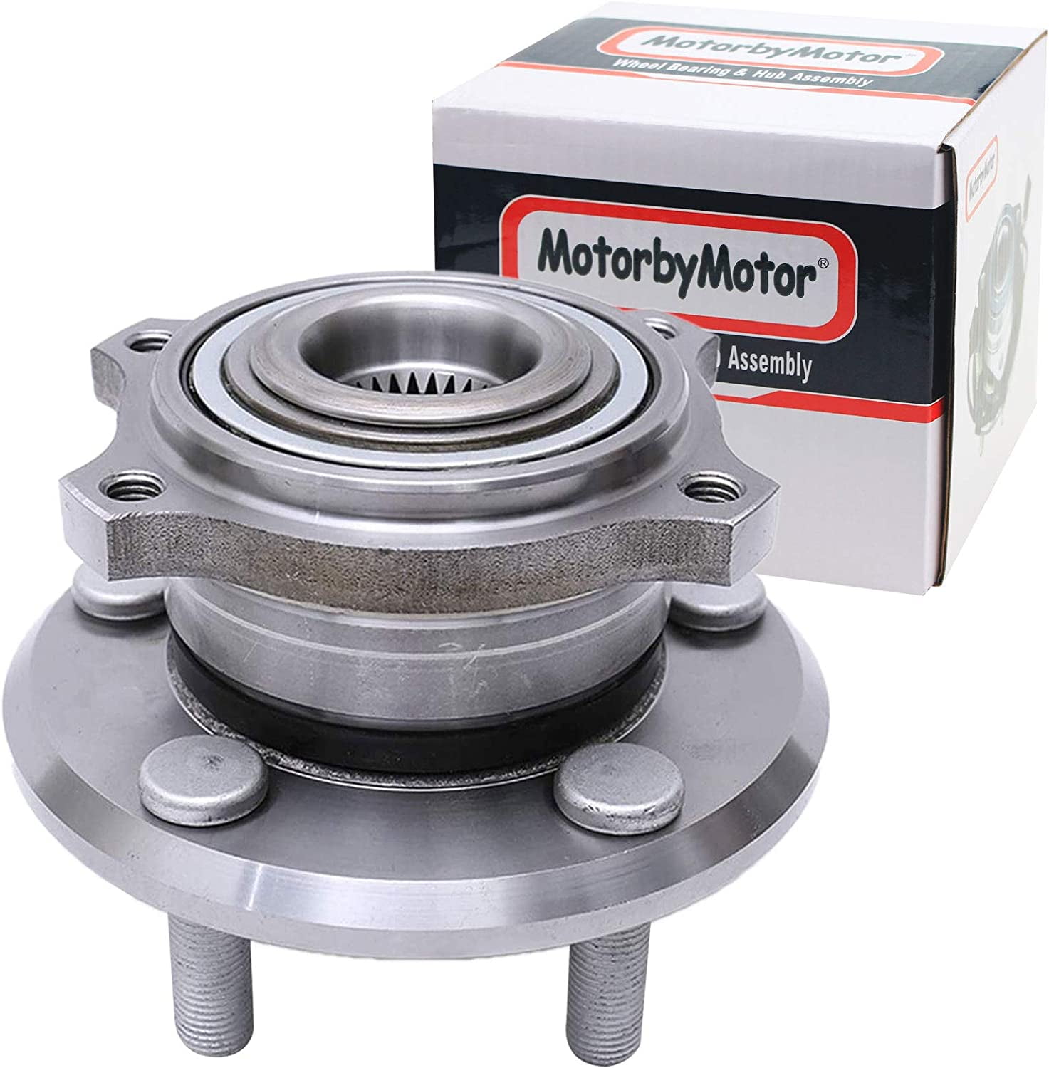 MotorbyMotor 513225 Front Wheel Bearing and Hub Assembly with 5 Lugs