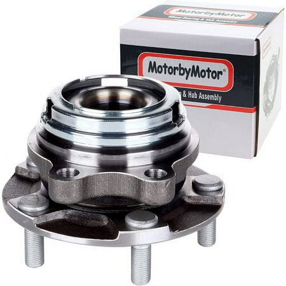 MotorbyMotor 513307 Front Right Side Wheel Bearing Hub Assembly with 5 Lugs Fits for Nissan Murano 2009-2014, Nissan Quest 2011 (w/ABS) Low-Runout Hub Bearing