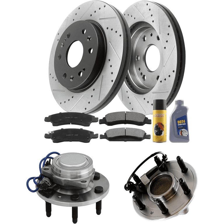 Front Wheel Bearing Hub Assembly 515097 For 2WD Chevy Tahoe, Silverado 1500, GMC Yukon, Cadillac Escalade (6 Lug W/ABS)