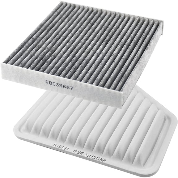 MotorbyMotor CA10169 & C35667 Cabin Air Filter Fits for Toyota Avalon Venza Camry Corolla Matrix Rav4, Scion xB tC, Lexus Es350 Pontiac Vibe Premium Air Filter-2PK