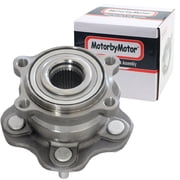 MotorbyMotor Rear Wheel Bearing Hub Assembly Fit Infiniti EX37 FX37 FX50 G37 M35h M56 370Z EX35 FX35 G25 M35 M37 M45 G35 Q50 Q70 QX70 Q70L, Nissan 370Z Hub Bearing w/5 Lugs, Replace 512379