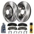 thumbnail image 1 of MotorbyMotor Rotors 303mm Front Disc Rotors & Ceramic Brake Pads Including CLEANER DOT4 FLUID Replacement for Chevy Impala Limited Monte Carlo, Buick Lucerne, 1 of 8