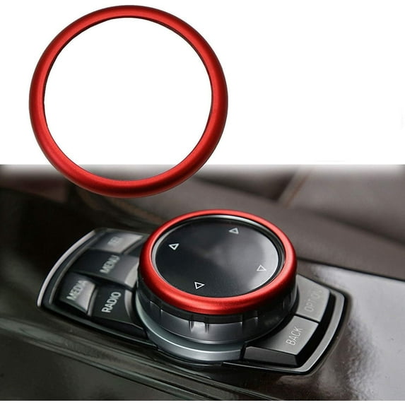 MotorcarConsole Multimedia Control Controller Knob Ring Cover Trim Suitable for BMW 1 2 3 4 5 6 7 Series X3 X4 X5 X6