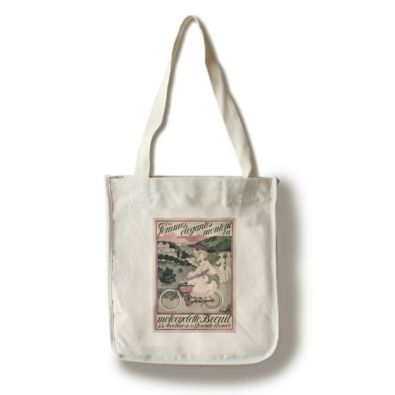 Motorcclette Breuil Vintage Poster France (100% Cotton Tote Bag - Reusable)