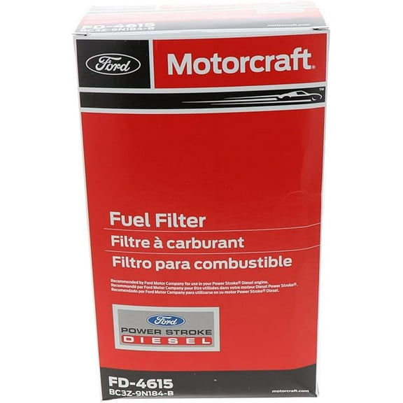 Motorcraf.t FD-4615 Unlimited Mileage Fuel Filter fits F-450 Super Duty 2011 - 2016 F-550 Super Duty