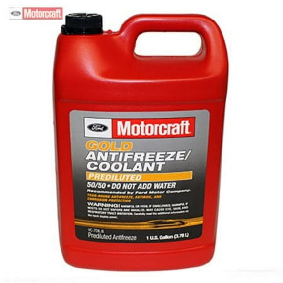 Motorcraft 50/50 Gold Prediluted Antifreeze Coolant 1 U.S. Gallon Ford Vehicles