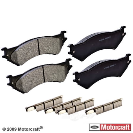 Motorcraft BR-1276 Pads - Standard Premium - Integrally Molded Fits select: 1999-2007 FORD ECONOLINE
