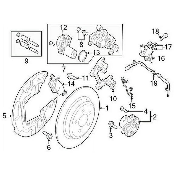 Motorcraft Disc Brake Pad Set BRF-1474 Fits select: 2017-2019 FORD ESCAPE, 2017-2018 FORD FUSION