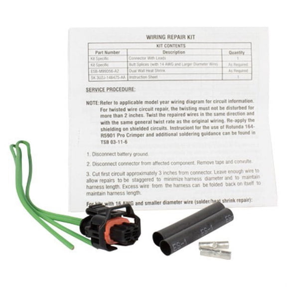 Motorcraft Electrical Pigtail WPT-1302 Fits select: 2013-2019 FORD FUSION, 2012-2018 FORD FOCUS
