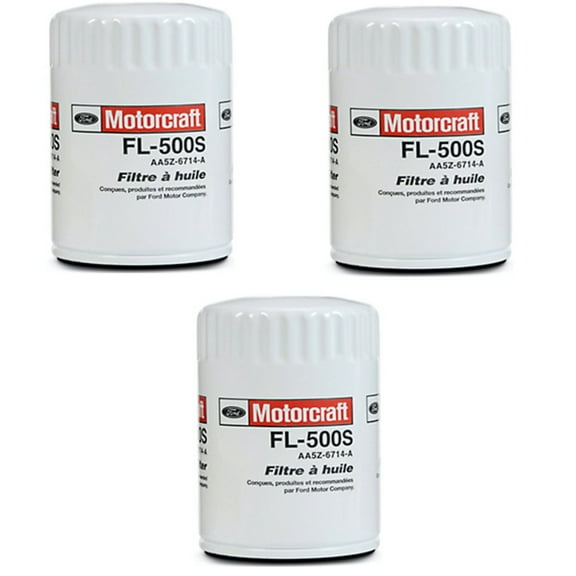 Motorcraft FL500S Motor Oil Filter, 3 Pack