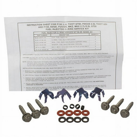 Motorcraft Fuel Injector O-Ring Kit Fits select: 2012-2018 FORD FOCUS, 2011-2020 FORD F150