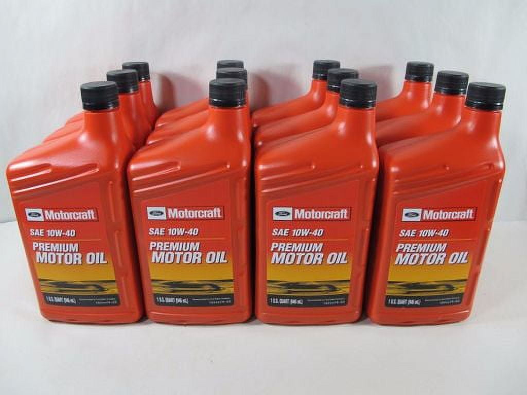 Motorcraft Premium Motor Oil 10W-40, 12 qt (1 pack)