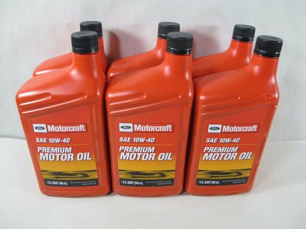 Motorcraft Engine SAE 10W-40 Premium Motor Oil (6 Quarts) - Walmart.com