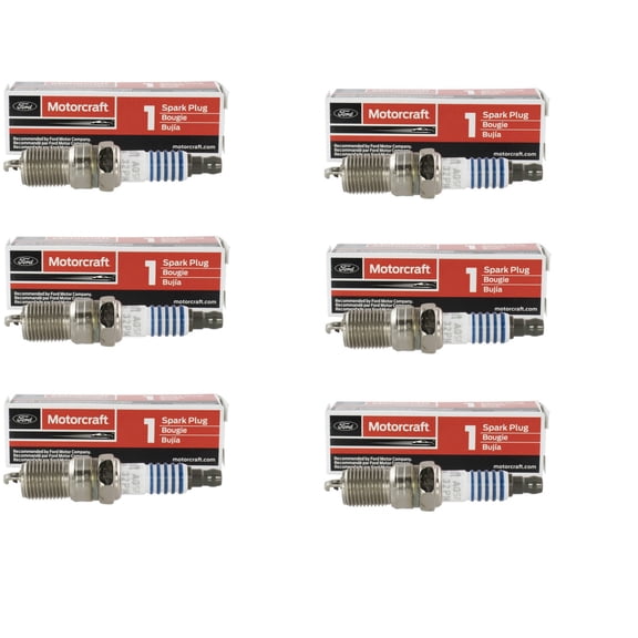 Motorcraft SP-493 Spark Plug 6 Piece Kit for Ford Mazda Mercury New