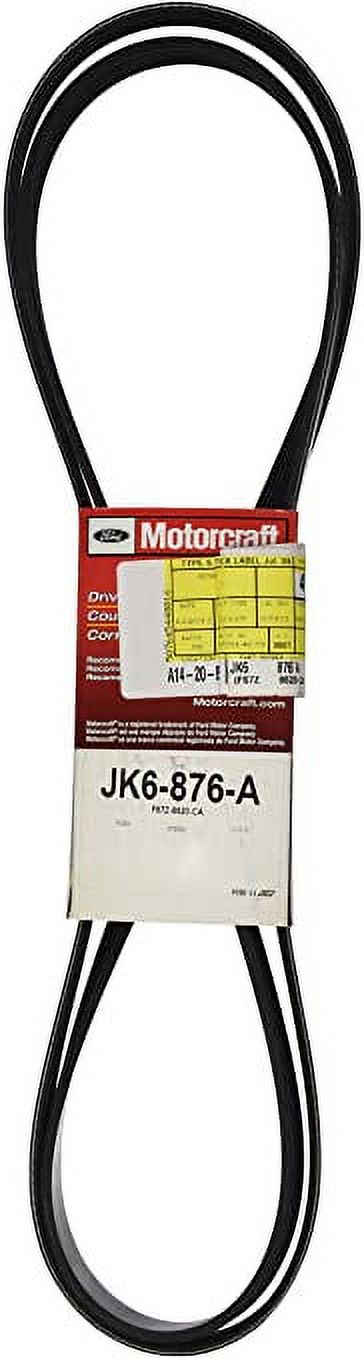 Motorcraft Serpentine Belt JK6-876-A Fits select: 1996-2000 CHEVROLET GMT-400, 1996-2000 CHEVROLET TAHOE