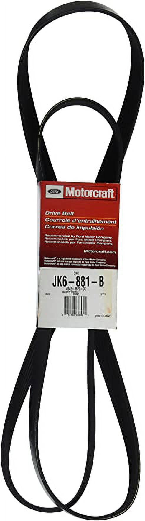 Motorcraft Serpentine Belt JK6-881-B Fits select: 2005-2007