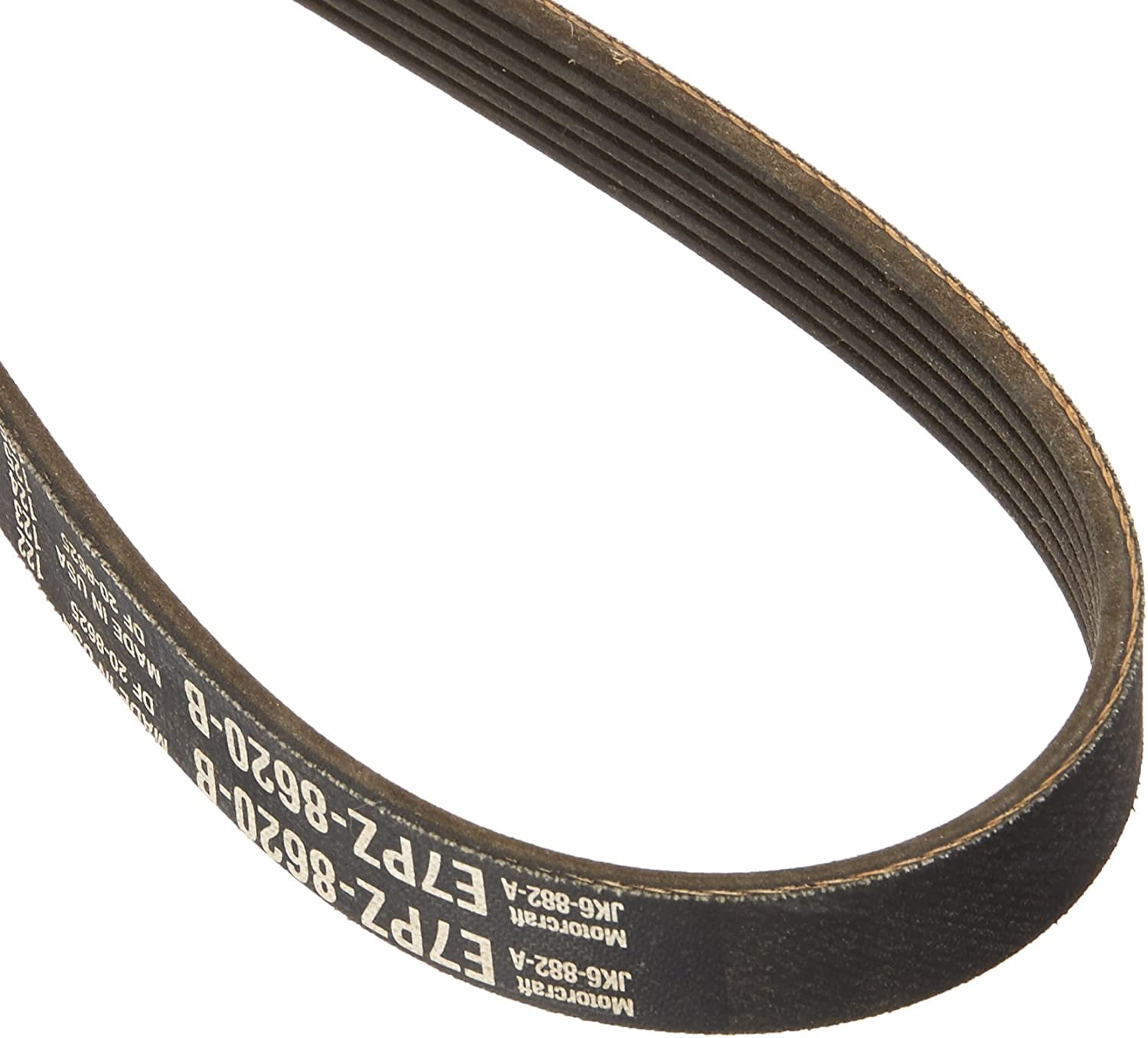 Motorcraft Serpentine Belt JK6-882-A Fits select: 1985-1989 FORD MUSTANG, 1994 FORD EXPLORER