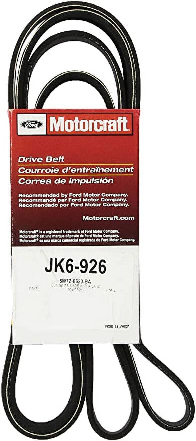 Motorcraft Serpentine Belt JK6-926 Fits select: 2006-2011 FORD CROWN VICTORIA, 2006-2011 MERCURY GRAND MARQUIS