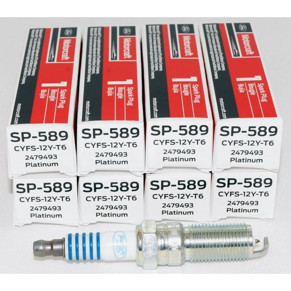 Motorcraft Spark Plug SP-589 CYFS-12Y-T6 Platinum 8-Pack