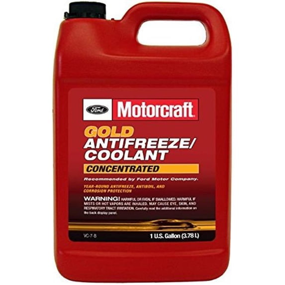 Motorcraft Gold Concentrated Antifreeze Coolant 1 U.S. Gallon Ford Vehicles VC7B