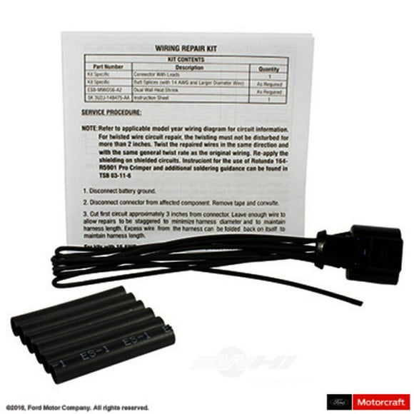 Motorcraft WPT-1355 Oxygen Sensor Connector Fits select: 2014-2017 FORD FOCUS, 2014-2019 FORD EXPLORER