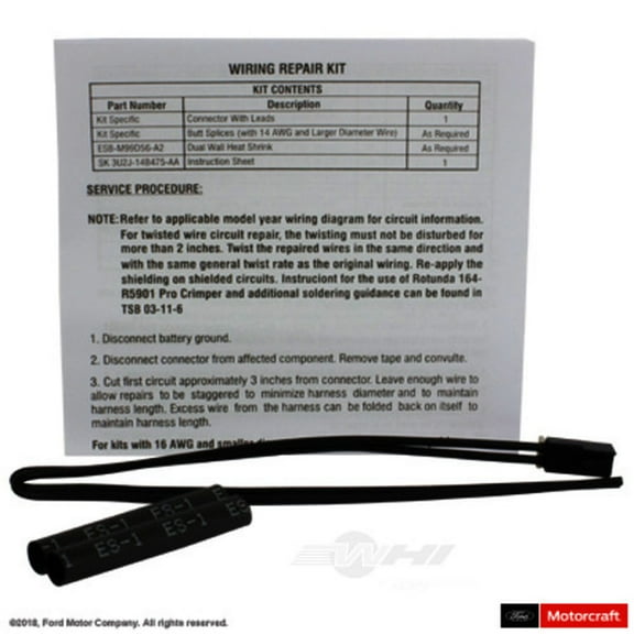 Motorcraft WPT-967 Sun Load Temperature Sensor Connector
