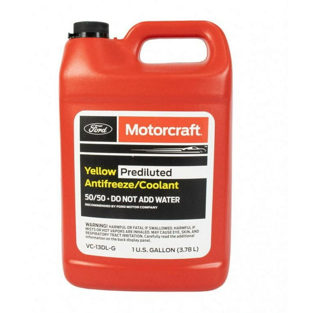 Motorcraft Yellow 50/50 Prediluted Antifreeze Coolant, 1 US Gallon ...
