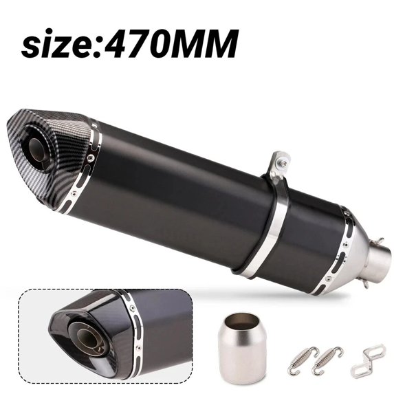 Motorcross Exhaust Universal Motorcycle Muffler 470mm 570mm Length Modified DB Killer Escape Moto Pipe For MT07 ER6N Z800 ZX10R