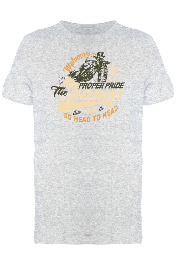 Motorcross Proper Ride Graphic Tee Men's - Men T-Shirt, Large