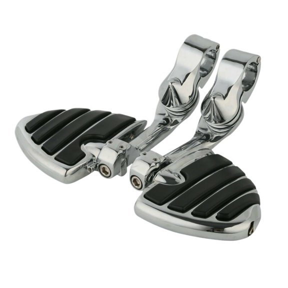 Motorcycle 1-1/4" 32mm Foot Rests Footpeg Long Angled Highway Engine Guard For Harley Electra Glide Road Glide