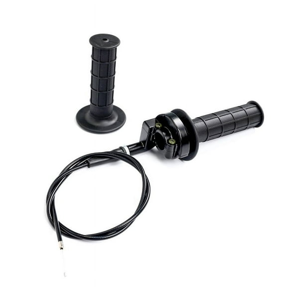 Motorcycle 1 Pair 7/8" 22mm Hand Grip With Throttle Cable Handle Bar Grips For Pit Dirt ATV Quad Motocross Racing