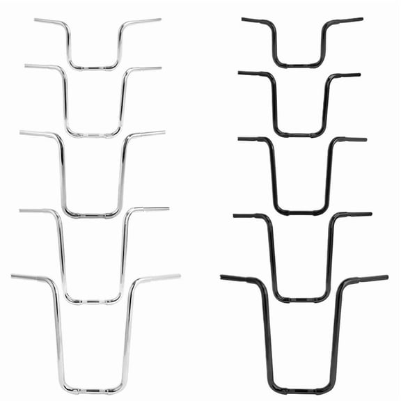 Motorcycle 10" 12" 14" 18" 20" Rise 1-1/4'' Ape Hanger Handlebar For Harley Sportster FLST FXST