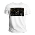 thumbnail image 1 of Motorcycle 100% Cotton White T-Shirt for Men - Classic Fit, Soft Fabric - Everyday Wear for Summer & Spring Comfortable & Stylish Design - Casual & Versatile Top for Men, 1 of 5