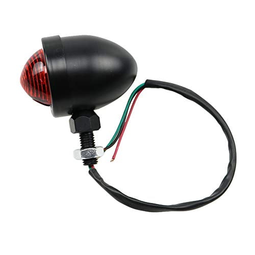 Motorcycle 10mm Rear Brake Tail Light For Cafe Racer Choppers Bobbers Cruisers Custom CB